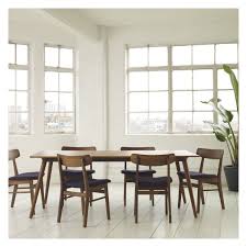 Vince 6 Seater Dining Set With Vince Walnut Table And 6 Vince Walnut Chairs Buy Now At Habitat Uk Walnut Dining Chair Solid Walnut Table Walnut Table