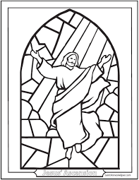 We are always adding new ones, so make sure to come back and check us out or make. Ascension Coloring Page Jesus Ascending Stained Glass Window