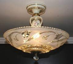 Antique Frosted Glass Porcelier Art Deco Light Fixture Ceiling Chandelier 40s Art Deco Light Fixture Antique Bronze Chandelier Victorian Lamps
