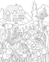 This tulip colouring page is very pretty and would be a great activity when spring is in the air. Coloring Garden Stock Illustrations 21 788 Coloring Garden Stock Illustrations Vectors Clipart Dreamstime