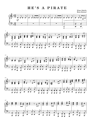 He's a pirate (pirates of the caribbean). Pirates Of The Caribbean He S A Pirate Sheet Music For Piano Solo Musescore Com