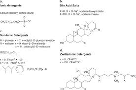 Detergents are amphipathic molecules, meaning they ionic character of the polar head group forms the basis for broad classification of detergents; Membrane Proteins Lipids And Detergents Not Just A Soap Opera Sciencedirect