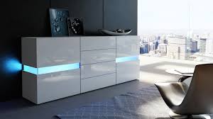 Kommode sideboard pavos in weiß / weiß hochglanz. Flow Sideboard Kommode Mit Ambient Light Optionale Led Beleuchtung Mit Fernbedienung Von Vladon De Sideboard Sideboard Weiss Hochglanz Side Board