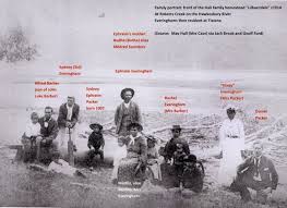 Darkinung Family Portrait (Saunders, Everingham & Barber). Taken for the  Hall Family at Lilburndale homestead 1915. Ford, 2012