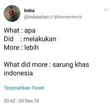 Check spelling or type a new query. 8 Tebak Tebakan Kocak Bahasa Inggris Ala Netizen Indonesia Ini Bikin Ngakak Parah Antvklik