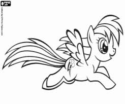 My little pony pegasus coloring pages. The Pony Pegasus Rainbowdash Coloring Page Printable Game