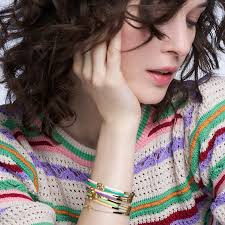 Plain pink and gold bracelet I Lily Bracelet