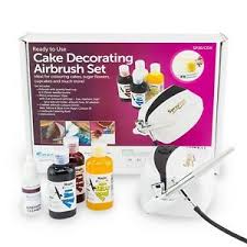 details about professional cake decorating airbrush set includes 3 colours colour chart