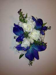 Bora Bora Hawaiian Hair Clip Blue Silk Dendrobium Orchids Whitetuberose Beach Brides Tropical Weddi Hawaiian Flower Hair Floral Hair Pieces Hawaiian Hairstyles