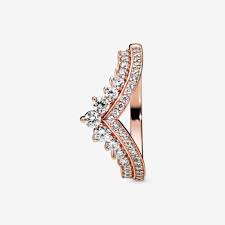 5 out of 5 stars. Princess Wishbone Ring Rose Gold Plated Pandora Us