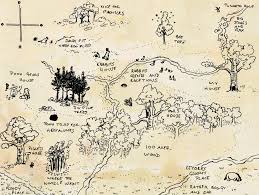 The Hundred Acre Wood Hundred Acre Woods Winnie The Pooh Nursery Fantasy World Map