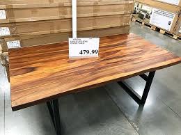Costco dining table with fire pit in middle. Wow Okay Costco Finally Stepping Up Your Furniture Game This Gable Live Edge Diningtable Is Stunning Only 479 99 Solid Acacia Wood Ive Only Seen Th Ban Gá»—