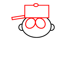 Add on a cute smile to your giraffe. How To Draw Cartoon Kids Made From Basic Shapes And Lines