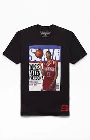 Mitchell Ness Slam 41 Allen Iverson T Shirt In 2020 Allen Iverson Mitchell Ness Pulp Fiction T Shirt