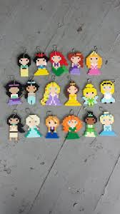 Porte Cles Princesses Party Favors Par Burritoprincess Sur Etsy Avec Images Craft Schemas De Bijoux En Perles Perles Hama
