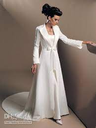 Discount Vestidos De Noiva Romantic Appliques Lace Wedding Dresses Vintage Long Sleeves A Line Bridal Gown Beach Wedding Dresses Wedding Gown Rental Ball Dresse Bridal Coat Winter Wedding Coat Wedding Coat