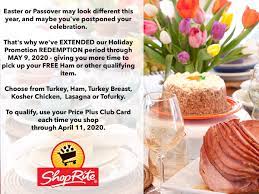 Best shoprite free easter ham from honeybakedeaster mojosavings. We Ve Extended Our Holiday Shoprite Of Englewood Facebook
