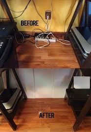 Baby Proofing Under The Computer Desk Cords Strip Plugs Wall Outlets Create A Wall Between The Desk An Baby Proofing Baby Proofing Hacks Toddler Proofing