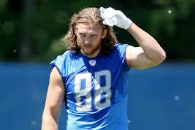 View photos of the detroit lions, comerica bank and the united way for southeastern michigan partnering for the annual hometown huddle volunteer event benefitting the detroit public schools community district. Detroit Lions Training Camp Preview It S All About T J Hockenson At Tight End Mlive Com