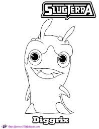As i make the coloring pages i will post them here. Free Printable Coloring Page Of Diggrix From Slugterra Skgaleana Coloring Home