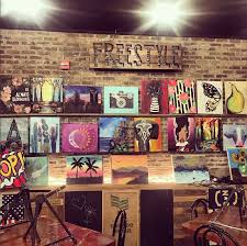 Painting Ideas For Beginners Freestyle How To Paint Paint Bar Art And Wine Wine Painting Paint And Sip Painting