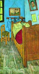 Par superstition, la chambre du suicidé, pièce essentielle de l'univers sensible du peintre, n'a plus jamais été relouée. Van Gogh Bett In Arles Kunstkarte