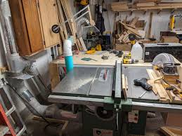Best 25 table saw dust collection diy ideas on pinterest. Diy Universal Over Arm Table Saw Dust Collector Shroud Woodworking