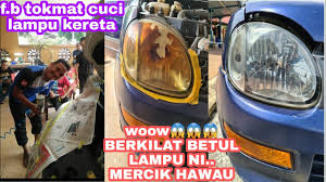 Ade bengkel tak boss.leh datang singgah nk check.kereta sy bila drive lampu bateri n lampu biru masa start enjin masa sejuk asyik berkelip.satria neo cps auto. Kilat Lampu Kereta Cara Betul Headlamp Coating And Restoration Youtube