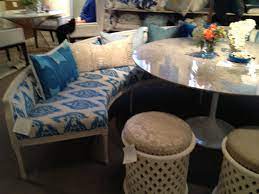 Curved Settee For A Round Dining Table I Keep Trying To Get Someone To Do This Settee Dining Dining Area Furniture Dining Room Trends