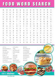 A culinary term indicating a garnish of almonds. Printable Word Find Food Words Food Words Word Find Food