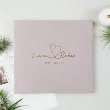 Gray Instax Photo Guestbook With White Lettering As Personalized Wedding Album In 2020 Wedding Book Wedding Album Wedding Guest Book