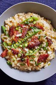Leek Risotto With Sugar Snap Peas And Pancetta Recipe Recipe Pancetta Recipes Risotto Recipes Leek Risotto