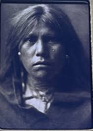 Edward Curtis "Tenokai-Apache" Native American photography 35mm Art slide