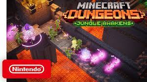 Minecraft Dungeons Jungle Awakens Dlc Launch Trailer Nintendo Switch Youtube