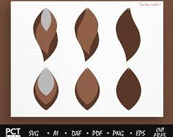 Download Stacked Earring Svg Stacked Leaf Tear Drop Svg Pendant Svg Teardrop Vector Dxf Leather Earring Leather Earrings Earring Templates Leather Earring Template