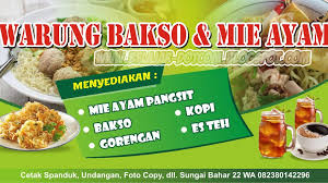Posts tagged as spandukwarung wopita. Contoh Banner Bakso