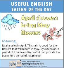 Example sentences from the web for april showers bring may flowers. April Showers Bring May Flowers A Common English Proverb Popular Proverbs Saying Of The Day Proverbs
