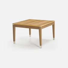 This colorful coffee table is made of solid reclaimed wood that has been sourced from joists, floors and support beams from old buildings being demolished, and it can consist of different types of wood like pine, teak, beech, oak, cedar, mango wood, acacia, etc. Contemporary Coffee Table Stan Collinet Solid Wood Wood Veneer Beech Base