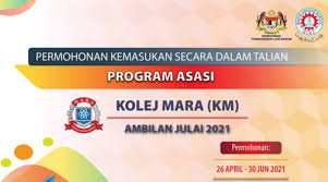 Ppbu ditawarkan kepada pelajar yang mengikuti pendidikan peringkat tinggi. Permohonan Kemasukan Program Asasi Kolej Mara Sesi Julai 2021 Index My