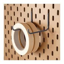 Skadis Hook Gray Depth 3 Package Quantity 2 Pack Ikea Ikea Ikea Pegboard Craft Paper Storage