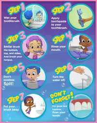 Bubble Guppies Tooth Care Poster Dental Care For Kids Dental Kids Kids Dental Health