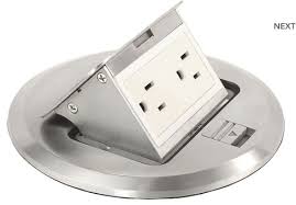 Stainless Finish Pop Up Floor Box Kit Floor Outlets Floor Boxes Flooring