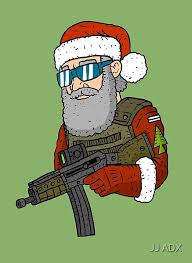 A Tactical Santa Design By Jjadx Drawing Illustration Tactical Merry