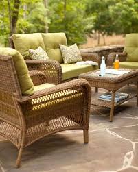 Charlottetown Wicker Woven Loveseat Chair And Coffee Table By M Outdoor Sectional Furniture Outdoor Furniture Design Martha Stewart Patio Furniture