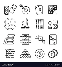 10 Board Games Icon Game Icon Symbol Design Flat Icons Set