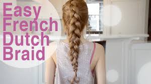 It can also look very fashionable and chic. Easy Quick French Dutch Braid Hairstyle Fancy Hair Tutorial Youtube