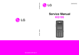 LG KG195 Service Manual download ...