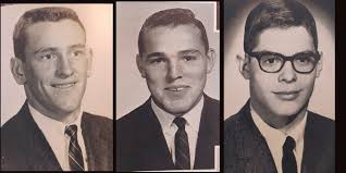 From the Jessamine County High School , Class of 1963, (from left to right)  Seniors David Garrett, Kenny Williams, Danny Langer