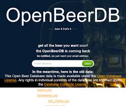 Open Beer Database Api Overview Documentation