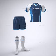 Rugby Team Uniform Mock Up Rugby Team Clothing Mockup Rugby